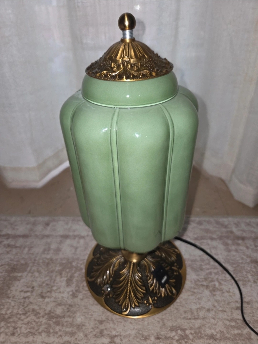 Milk Glass Table Lamp